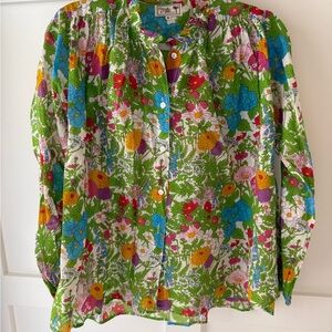 Mille Resort Francesca Top in Summer Garden pattern